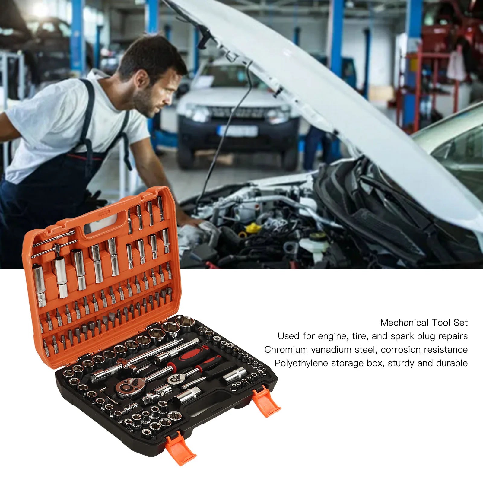 New 108Pcs Multi Function Car Socket Ratchet Wrench Set - Jimmys Supplies