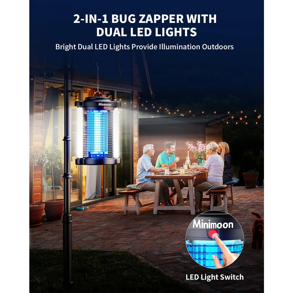 Minimoon Bug Zapper Outdoor Mosquito Zapper with Dual LED - Jimmys Supplies