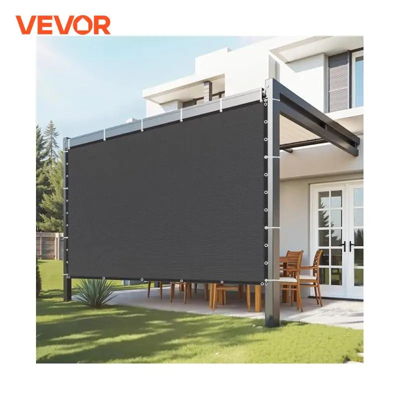 VEVOR 90% Sun Shade Cloth 10x10/12/20ft Pergola Shade Cover 140 GSM HDPE Canopy Privacy Screen for Outdoor Patio Garden Backyard - Jimmys Supplies