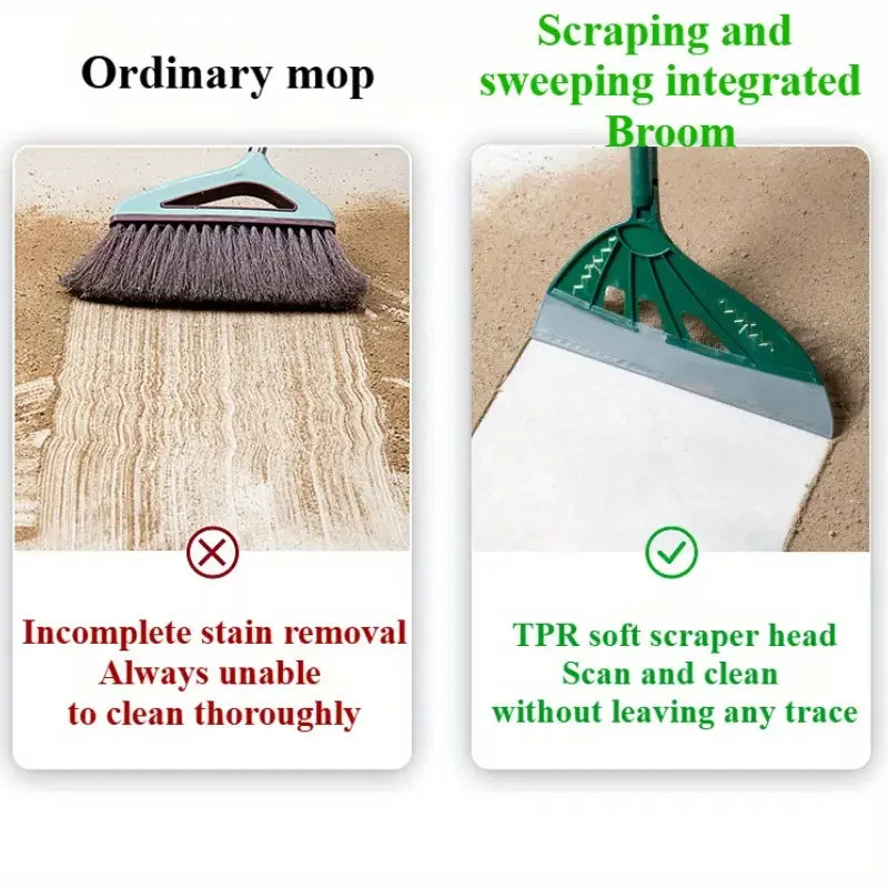 180 ° rotatable magic broom cleaning silicone mop household floor cleaning scraper