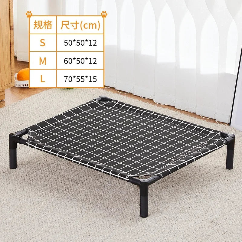 Elevated Pet Bed Dog Cat  Folding Pet Camping Bed Cat Dog House Portable Removable Washable Four Seasons Cats Kennel Puppy Beds - Jimmys Supplies