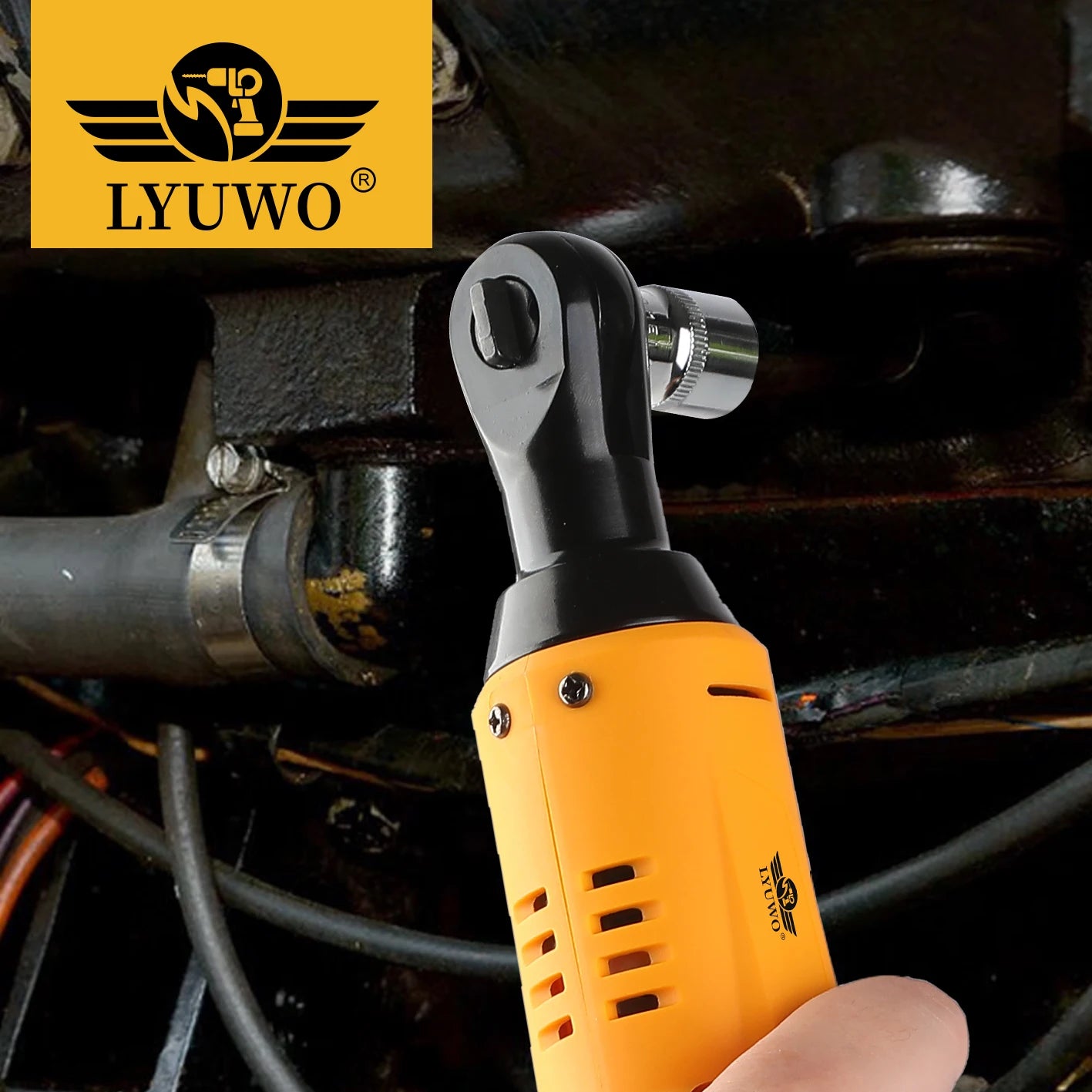 LYUWO 12V 3/8 Rechargeable Electric Ratchet Set and Tools - Jimmys Supplies