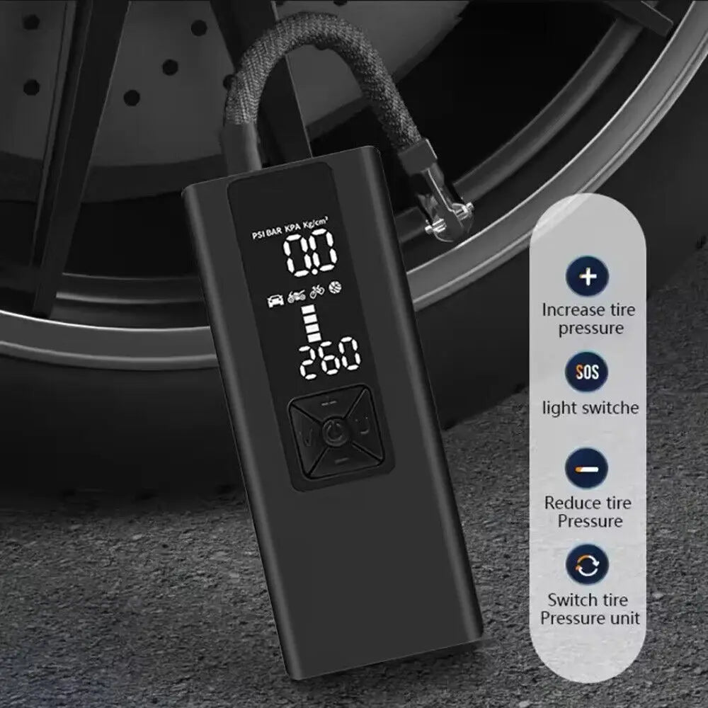 ANCEL 6000mAh Portable Car 12V Electric Inflatable Pump Handheld Wireless Compressor Tire Pump Inflators