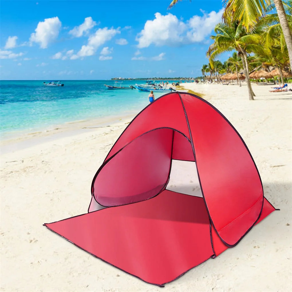 Automatic Instant Pop Up Beach Tent Lightweight Outdoor UV Protection Camping Fishing Tent Cabana Sun Shelter for 2 Person - Jimmys Supplies