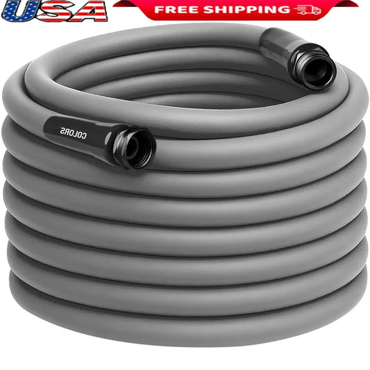 Durable Lightweight All-Weather Hybrid Polymer Garden Hose 5/8in x 100ft Flexible Leak-Free Connections Easy Storage Outdoor Use