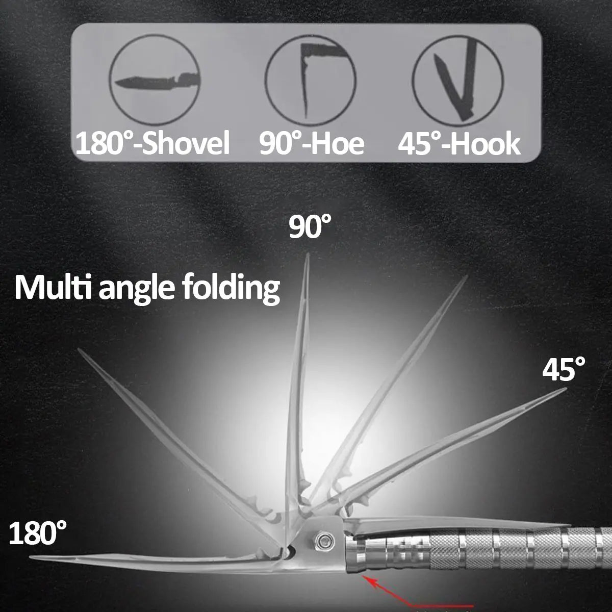 Multi Functional Detachable Foldable Military Electric Shovel Outdoor Survival Equipment Self Defense Tools Camping Accessories - Jimmys Supplies