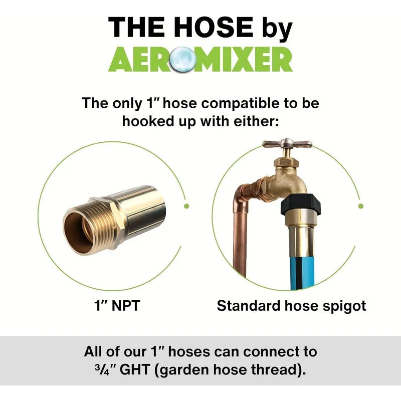 The Hose - 1 Inch Garden Hose 100 Ft Kink Free Heavy Duty - Jimmys Supplies