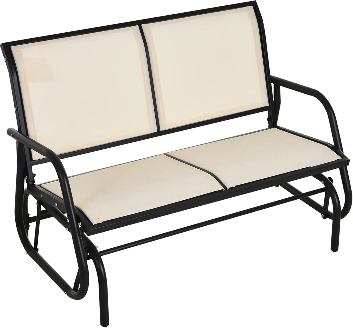Outdoor Glider Bench, Patio Double Swing Rocking Chair Loveseat - Jimmys Supplies