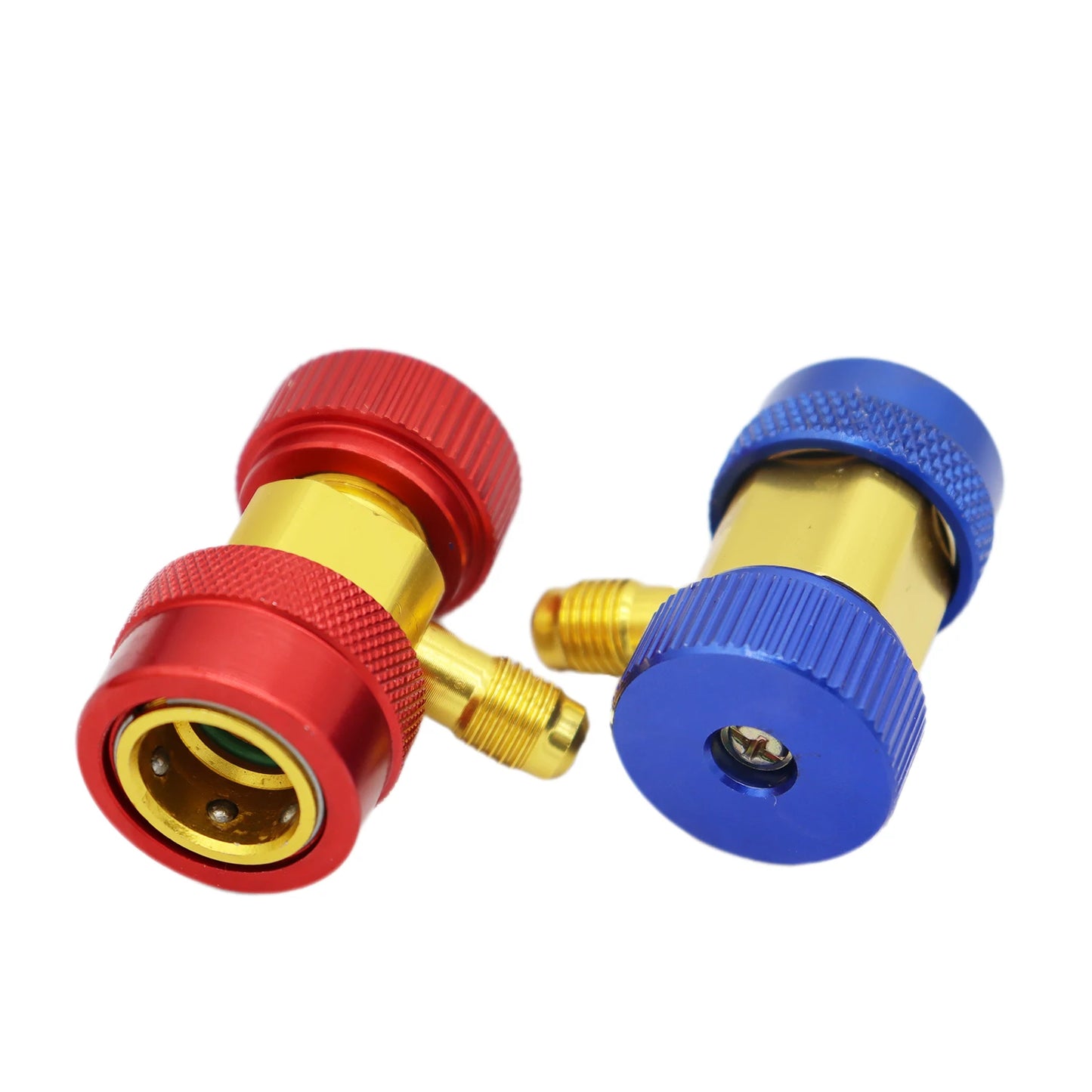 R134A Low High Auto Car Quick Coupler Connector Brass Adapters Car Air Conditioning Refrigerant Adjustable AC Manifold Gauge