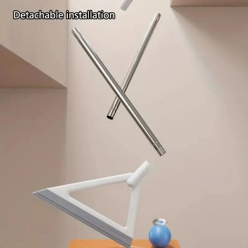 Versatile Silicone Squeegee & Broom, Adjustable Length for Easy Cleaning - Ideal for Pet Owners & Home Use