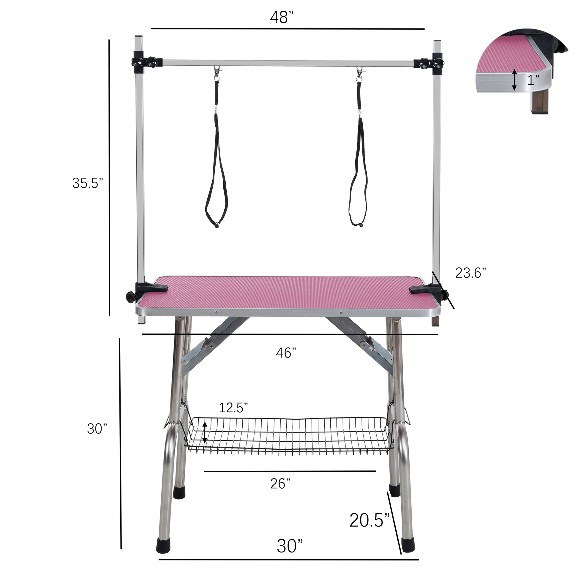36"/46" Professional Dog Pet Grooming Table Adjustable Heavy Duty - Jimmys Supplies