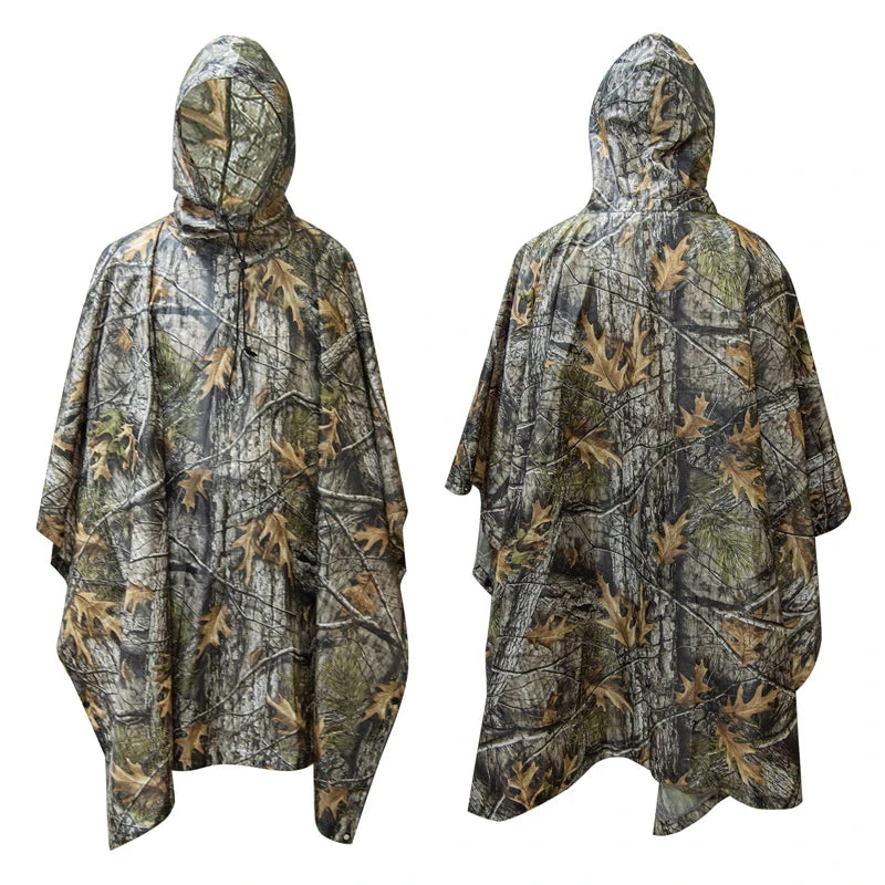 Man Military Impermeable Zipper Camo Raincoat Waterproof Rain Coat Men Raincoat Women Awning Tent Rain Motorcycle Rain Poncho