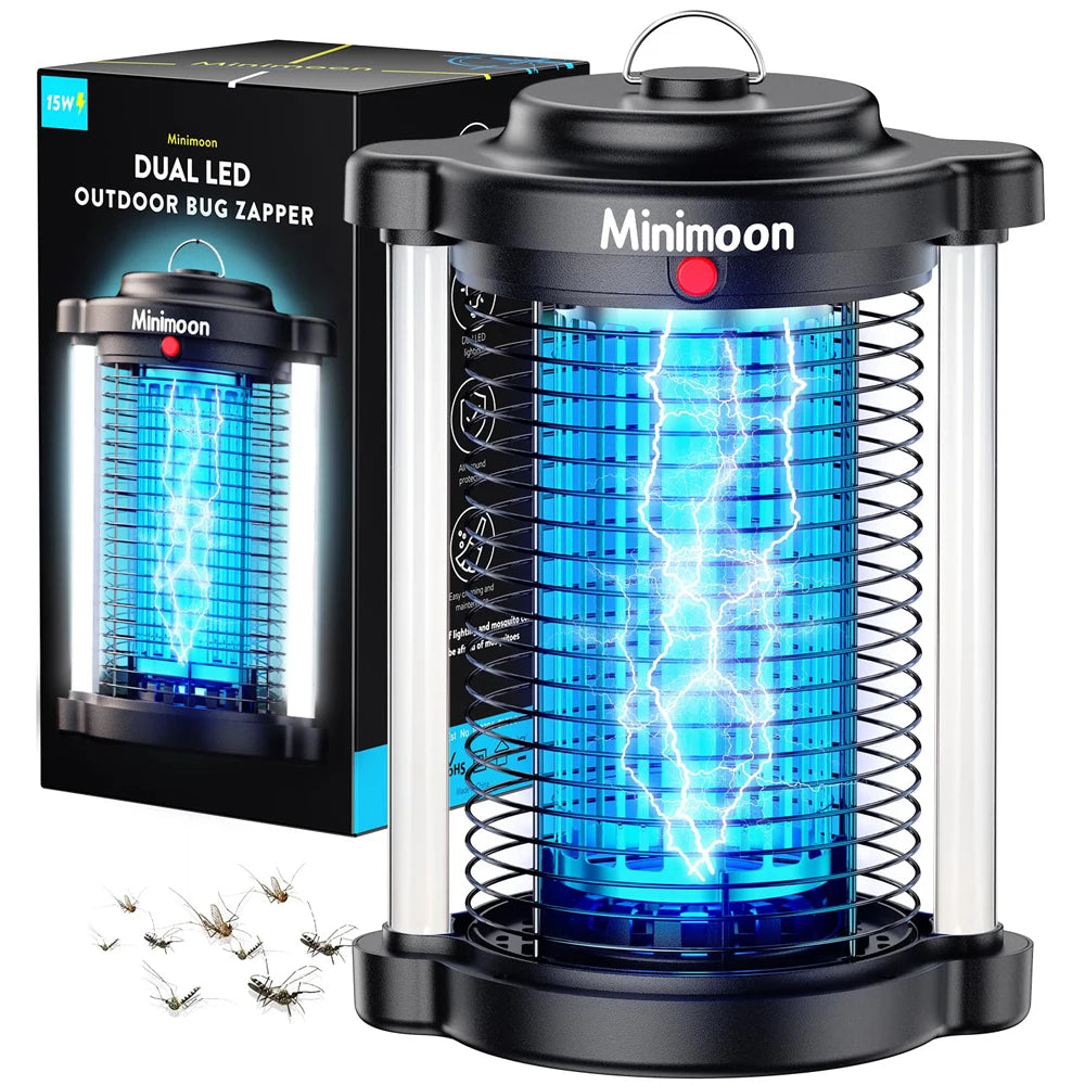 Minimoon Bug Zapper Outdoor Mosquito Zapper with Dual LED - Jimmys Supplies
