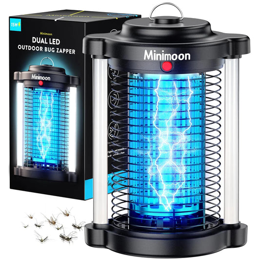 Minimoon Bug Zapper Outdoor Mosquito Zapper with Dual LED - Jimmys Supplies