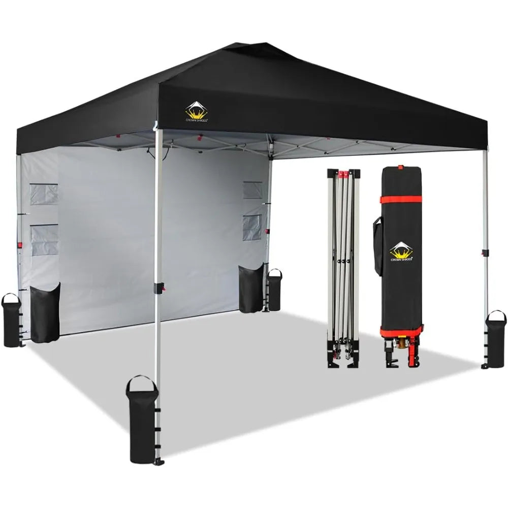 10x10 Pop Up Canopy Outdoor Shade with Pockets Sidewall - Jimmys Supplies