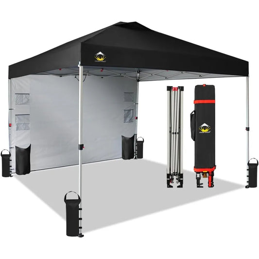 10x10 Pop Up Canopy Outdoor Shade with Pockets Sidewall - Jimmys Supplies