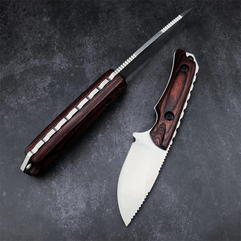 BM 15002/15017 Straight Knife Saddle Mountain Skinner-S30V Steel Outdoor Tactical Hunting Military EDC Pocket Tool Men's Gift