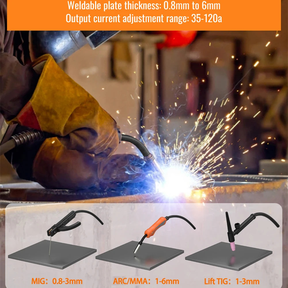 HITBOX Mig Welding Machine Synergy HBM1200 3 in 1 Welder - Jimmys Supplies