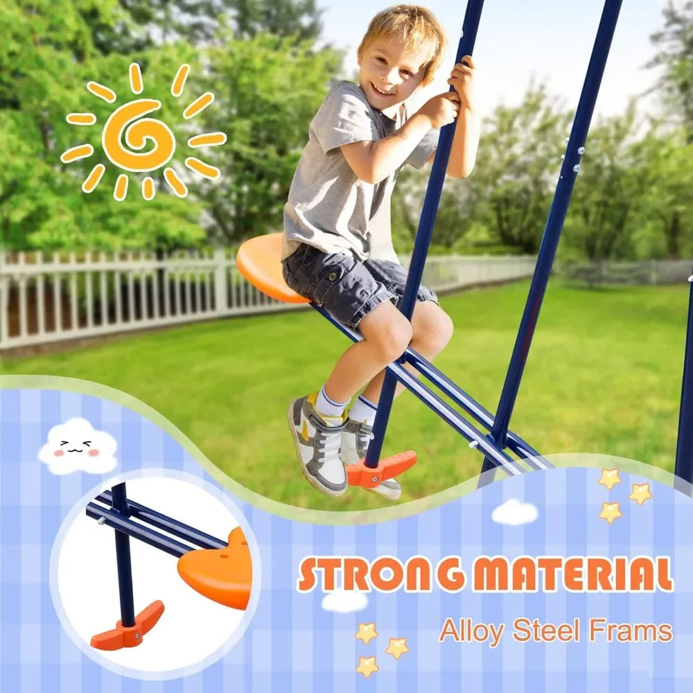 Outdoor Swing Sets for Backyard Heavy Duty A-Frame Set - Jimmys Supplies