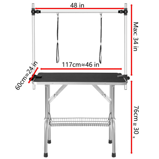 36"/46" Professional Dog Pet Grooming Table Adjustable Heavy Duty - Jimmys Supplies