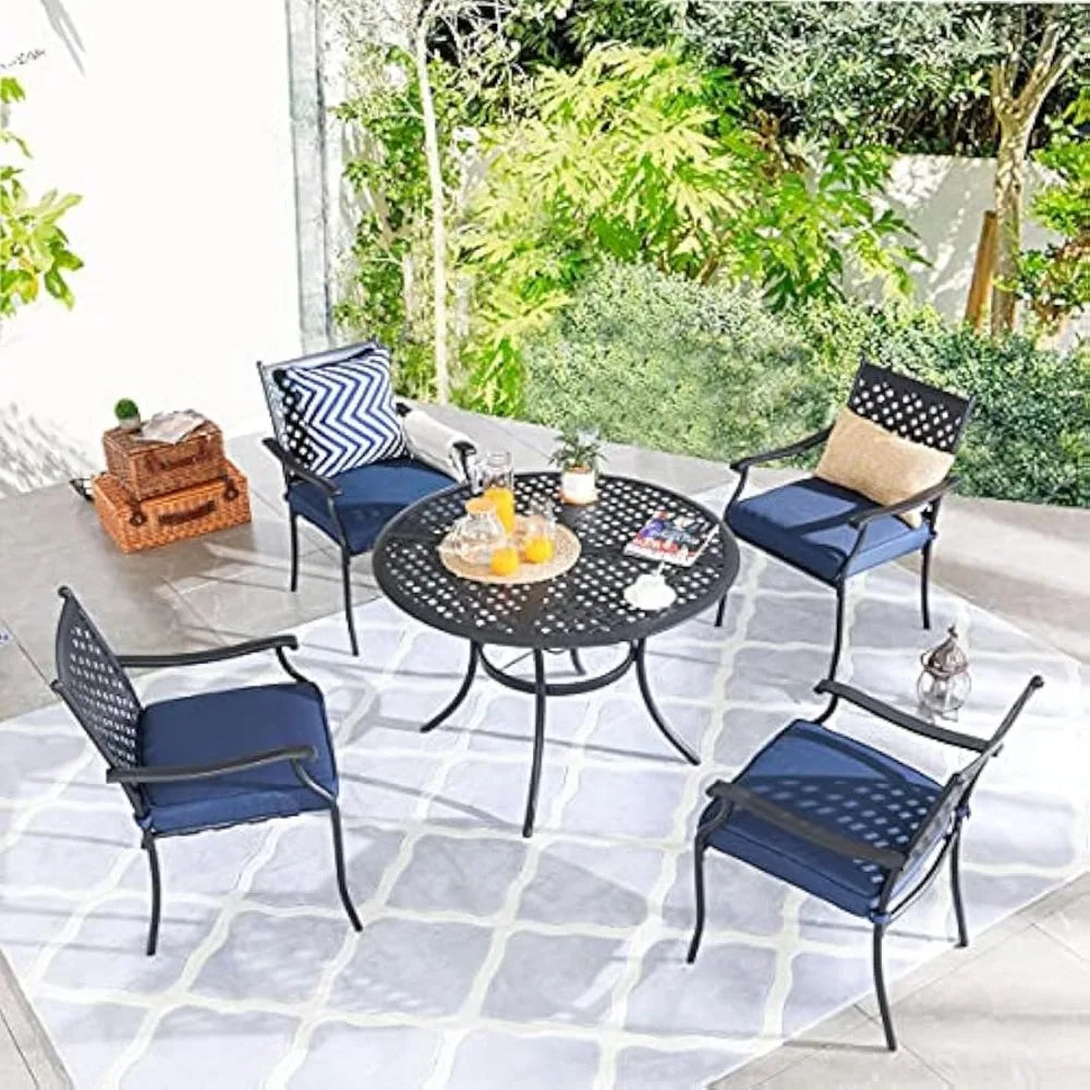 42 Inch Outdoor Dining Table Round Patio Bistro Table - Jimmys Supplies