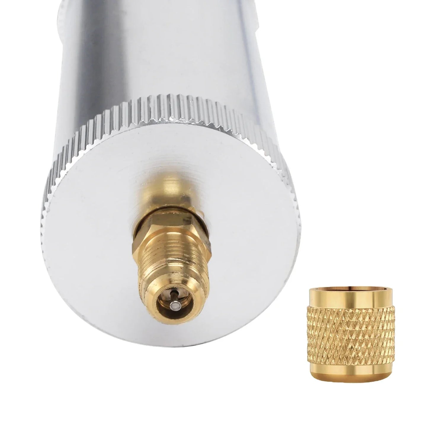 Oil Injector Tool R134A Compressor Oil Injector 1/4" SAE Connector R12 R22 Refrigerant System Automotive A/C Dye Injector Tool