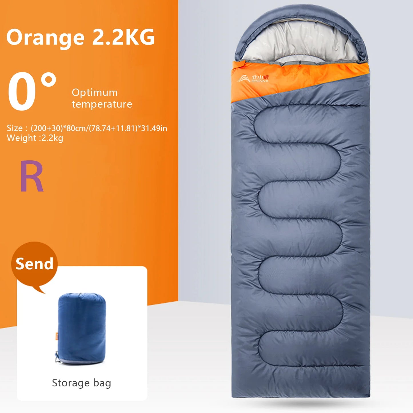 BISINNA Camping Sleeping Bag Ultralight Waterproof Warm - Jimmys Supplies