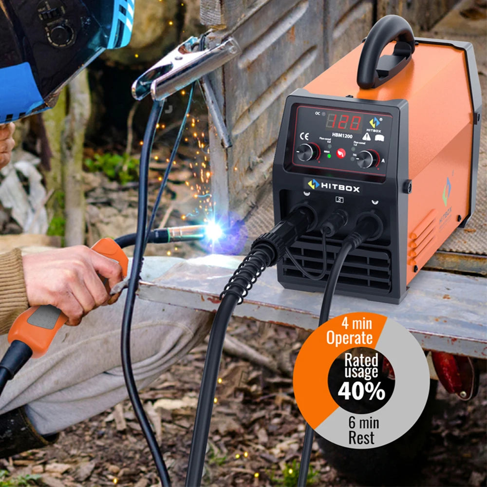 HITBOX Mig Welding Machine Synergy HBM1200 3 in 1 Welder - Jimmys Supplies