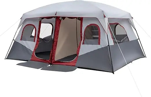 8/10 Person Camping Tent, Large Family Tent with Rainfly - Jimmys Supplies