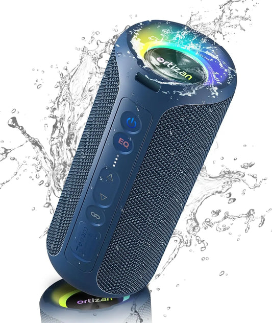 Ortizan Bluetooth Speakers 40W Enhanced Bass Portable Outdoor Wireless Speaker 30Hrs IP7 Waterproof Shower Speaker Bluetooth 5.3 - Jimmys Supplies