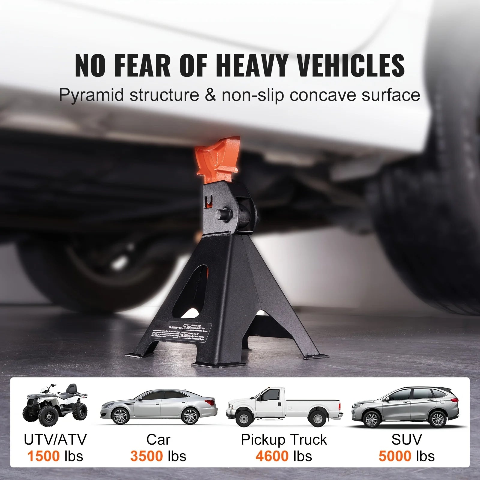 3 Ton Heavy Duty Double Locking Car Jack Stands - Jimmys Supplies