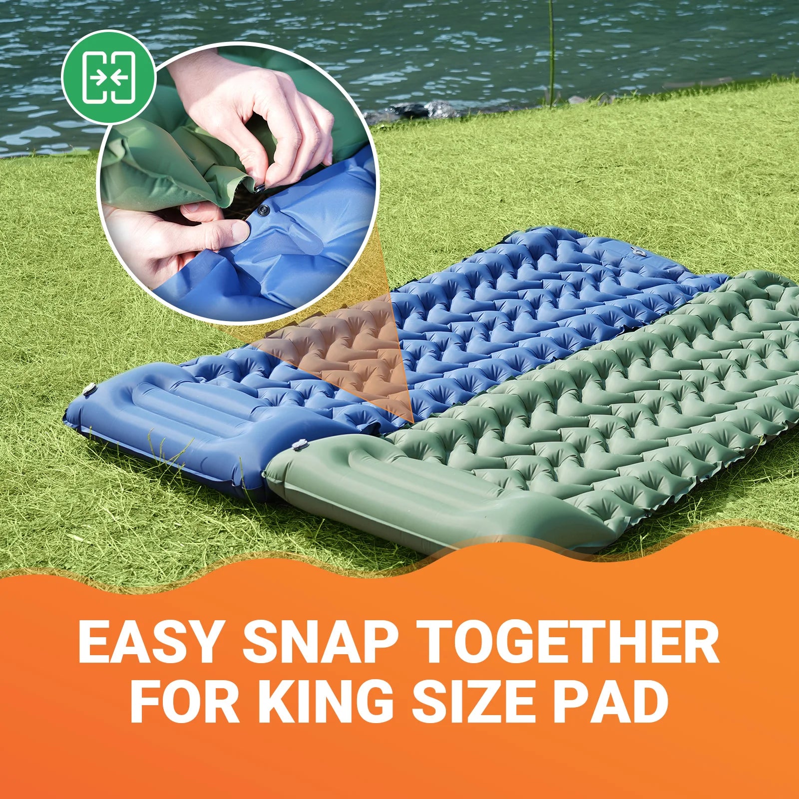 KingCamp Self Inflating Sleeping Pad Ultralight Mat With Pillow - Jimmys Supplies