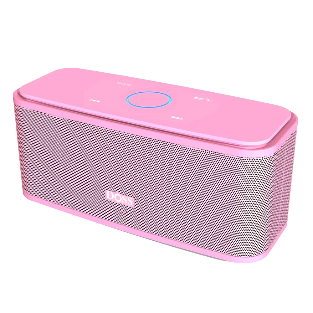 DOSS 12W Portable Speaker Bluetooth 5.0 Superior Sound Music Box Built-in Microphone Hands Free 20H Playtime Wireless Speakers - Jimmys Supplies