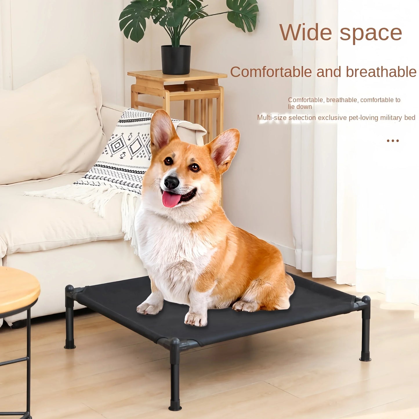 Elevated Pet Bed Dog Cat  Folding Pet Camping Bed Cat Dog House Portable Removable Washable Four Seasons Cats Kennel Puppy Beds - Jimmys Supplies