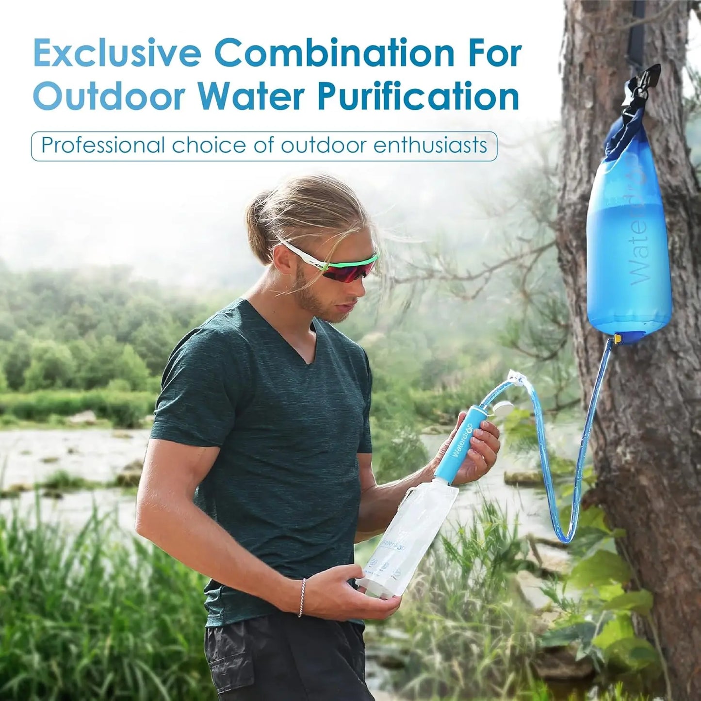 Waterdrop Gravity Water Filter Straw for Camping and Travel - Jimmys Supplies