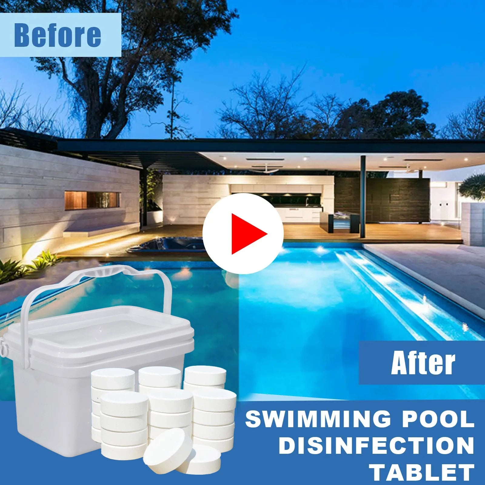3 Inch 40Lbs Pool Chlorine Tablets for Hot Tubs and Spas - Jimmys Supplies