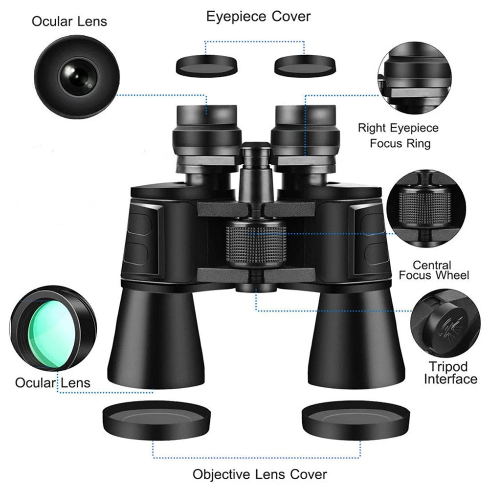 10-180X100 Zoom Telescope HD Big Eyepiece Binocular for Outdoor Competition Concert Travel and Camping - Jimmys Supplies