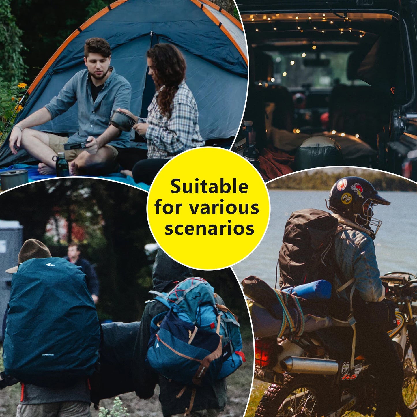 BISINNA Camping Sleeping Bag 3 Season Ultralight Backpacking Sleeping Bag Spliceable Travel Bag for Outdoor Hiking Picnic