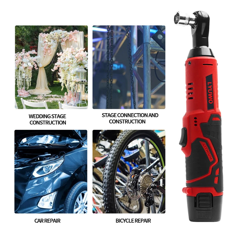 LYUWO 3/8 Rechargeable Electric Ratchet Set and Tool - Jimmys Supplies