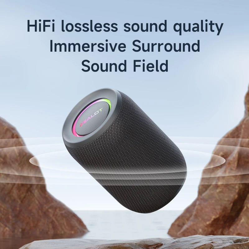 Zealot-S32PRO Powerful Bluetooth Speaker, Bass Wireless, LED Light, Outdoor Speakers, Subwoofer, Waterproof Sound Box Support - Jimmys Supplies