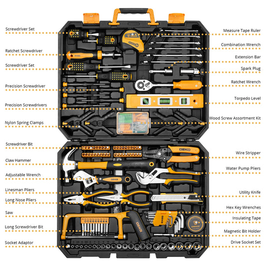 DEKO 228Pcs Socket Wrench Auto Repair Tool Combination Set - Jimmys Supplies