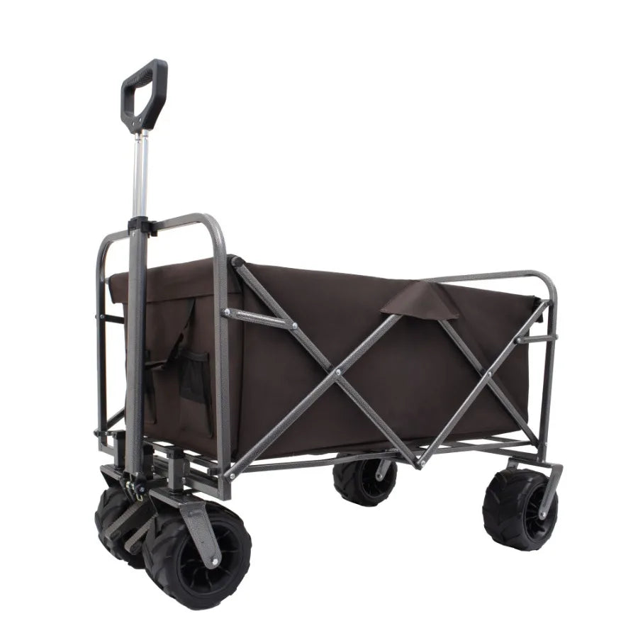 Outdoor Garden Park Utility kids wagon portable beach trolley cart camping foldable with big wheels folding wagon - Jimmys Supplies