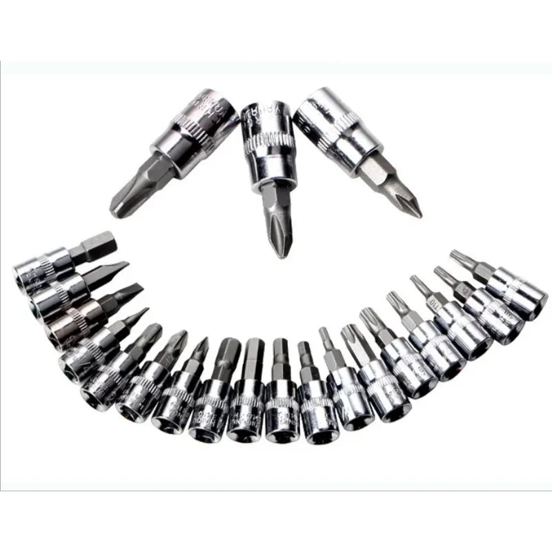 46 Pieces 1/4 Inch Drive Socket Ratchet Wrench Set Tools - Jimmys Supplies