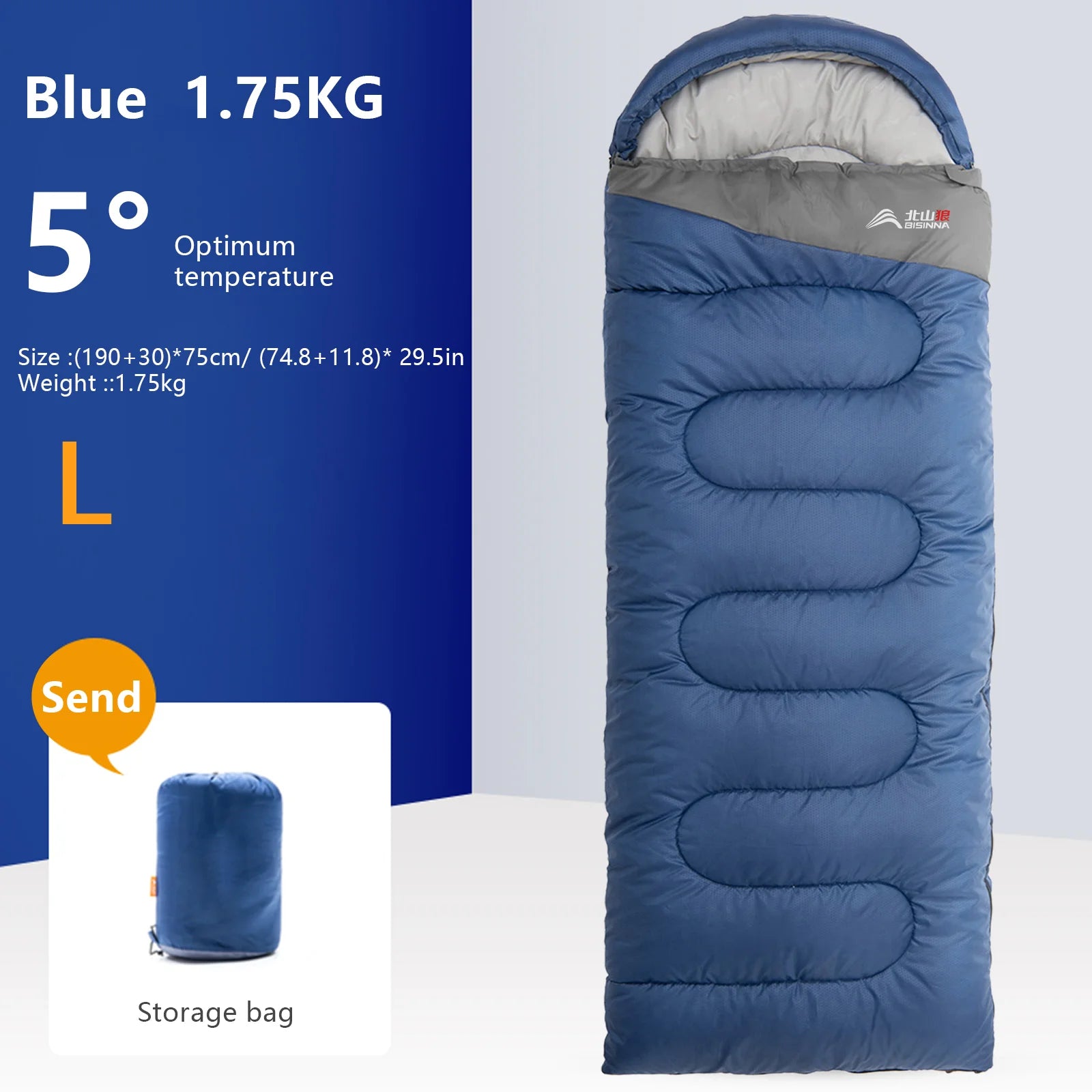 BISINNA Camping Sleeping Bag Ultralight Waterproof Warm - Jimmys Supplies