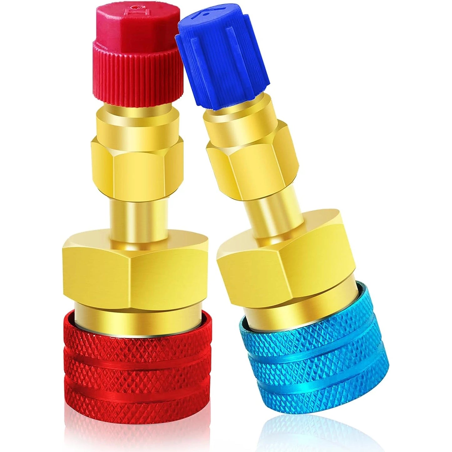 R134A Low High Auto Car Quick Coupler Connector Brass Adapters Car Air Conditioning Refrigerant Adjustable AC Manifold Gauge