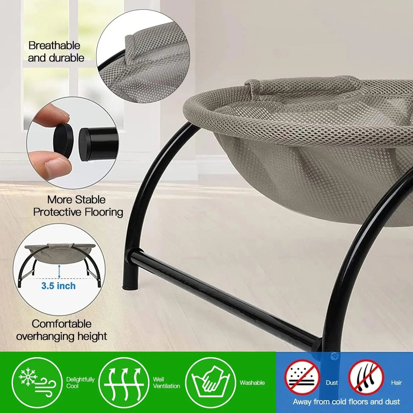 Cat Bed Pet Hammock Bed, Washable Comfortable Sofa Bed - Jimmys Supplies