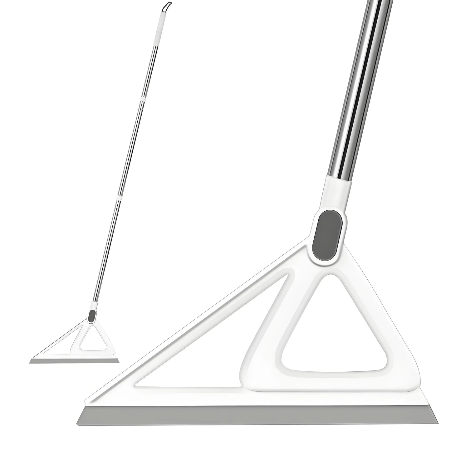 Magic Silicone Squeegee Broom | 2-in-1 Floor & Glass Cleaner | Quick-Dry Streak-Free for Bathroom Kitchen Floors