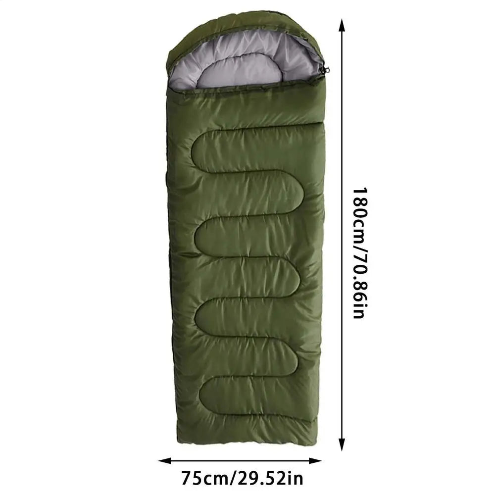 Camping Sleeping Bag Light 4 Seasons Warm Envelope Backpack Outdoor Mummy Cotton Winter Sleeping Bag Camp Camp Sleeping