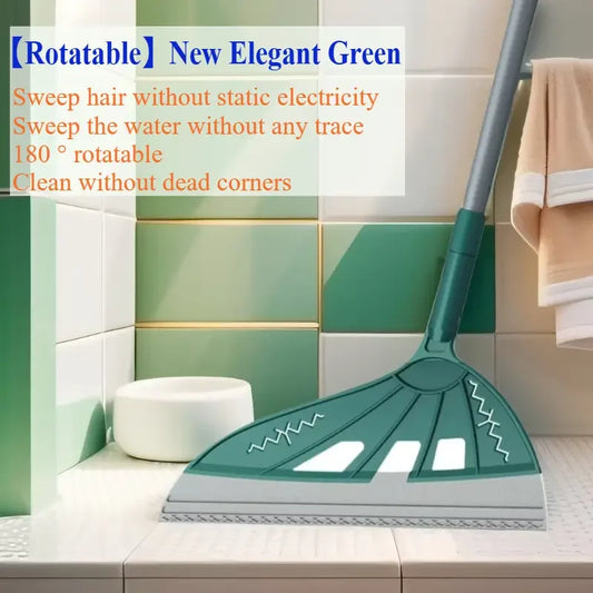 180 ° rotatable magic broom cleaning silicone mop household floor cleaning scraper