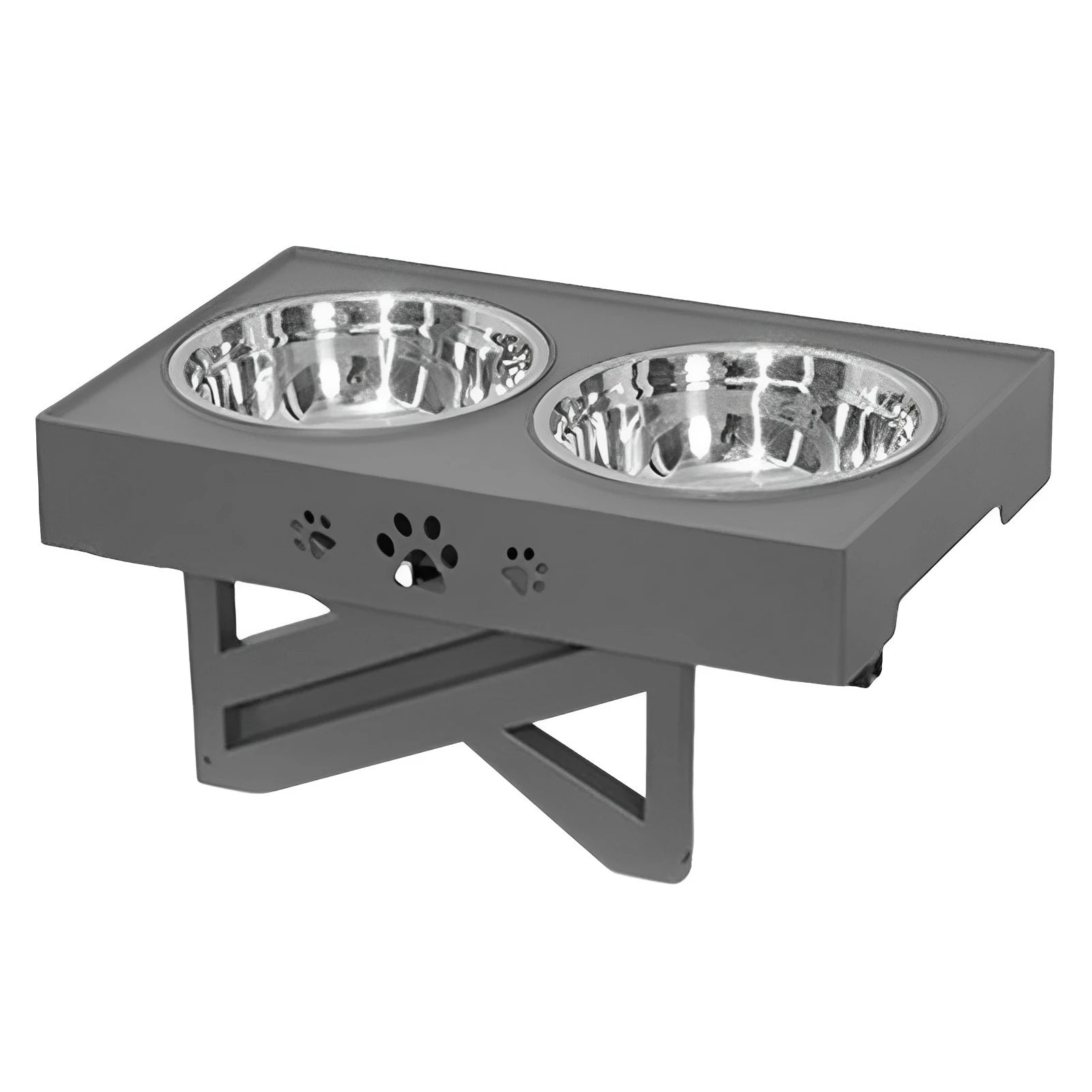 Stainless Steel Elevated Dog Bowl Non-Slip No Spill Design - Jimmys Supplies